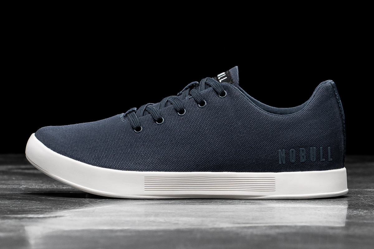Basket Nobull Canvas Trainer Homme Bleu Marine Blanche | SE4016932