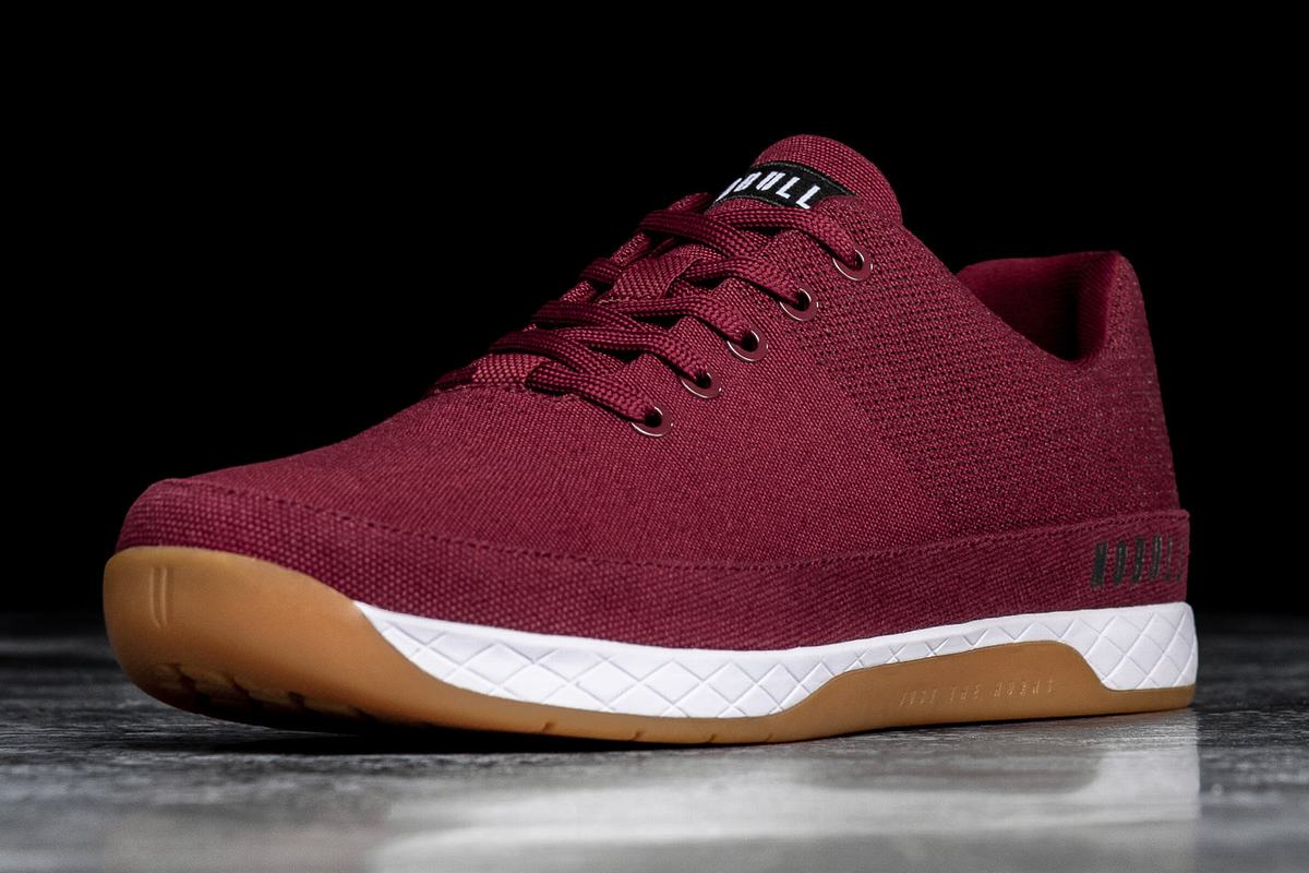 Basket Nobull Canvas Trainer Homme Bordeaux | CN9342678