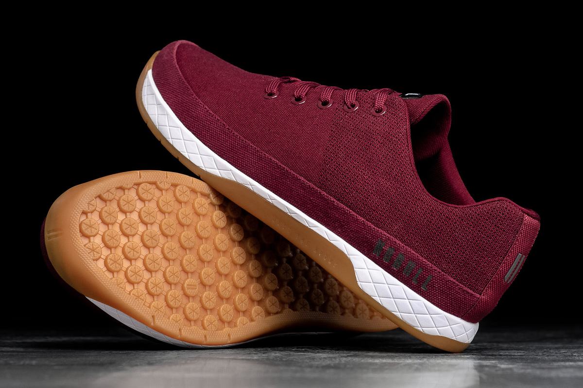 Basket Nobull Canvas Trainer Homme Bordeaux | CN9342678
