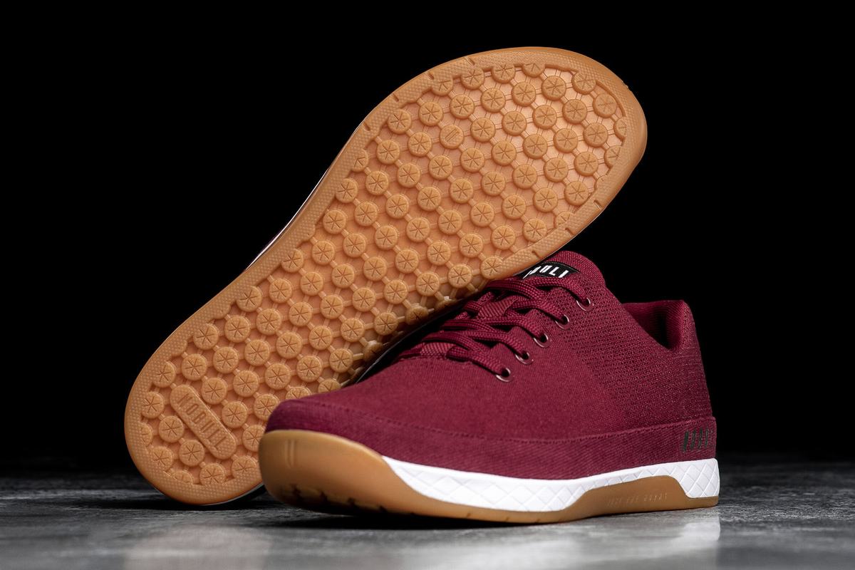 Basket Nobull Canvas Trainer Homme Bordeaux | CN9342678