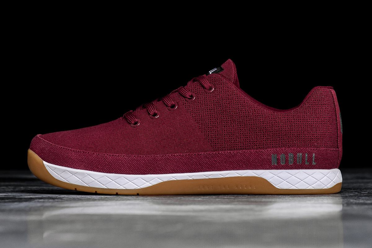 Basket Nobull Canvas Trainer Homme Bordeaux | CN9342678