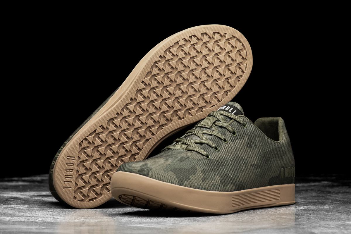 Basket Nobull Canvas Trainer Homme Camouflage Foncé | GH9358167