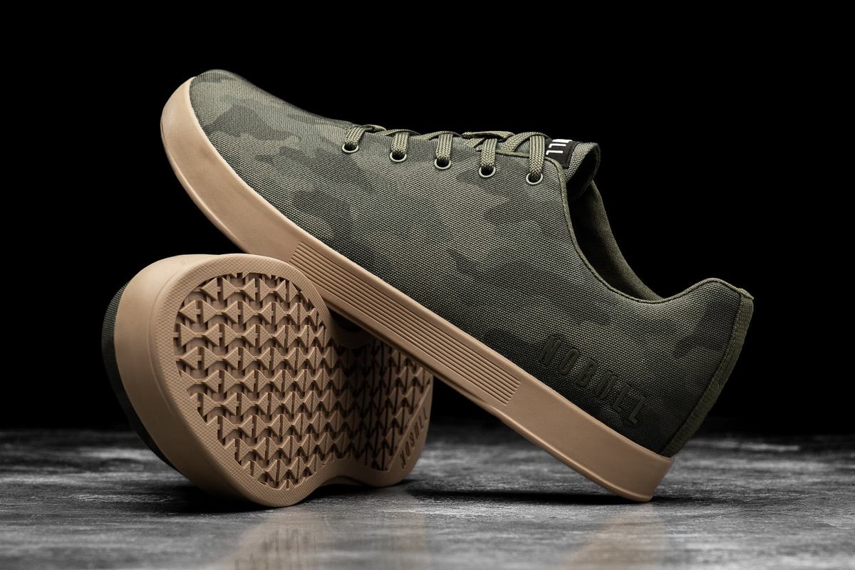 Basket Nobull Canvas Trainer Homme Camouflage Foncé | GH9358167