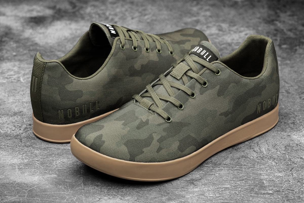 Basket Nobull Canvas Trainer Homme Camouflage Foncé | GH9358167