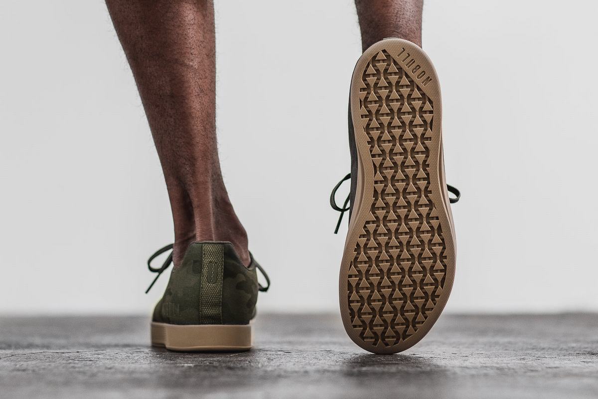 Basket Nobull Canvas Trainer Homme Camouflage Foncé | GH9358167