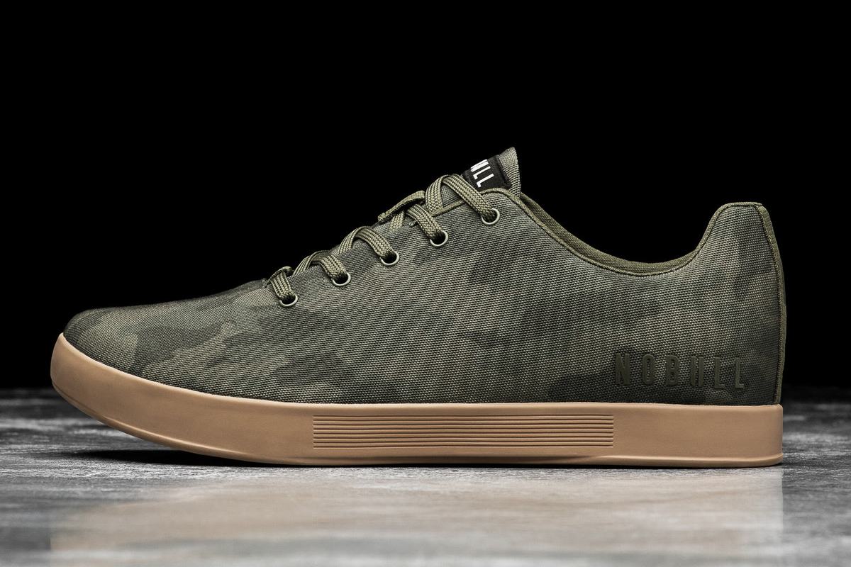 Basket Nobull Canvas Trainer Homme Camouflage Foncé | GH9358167