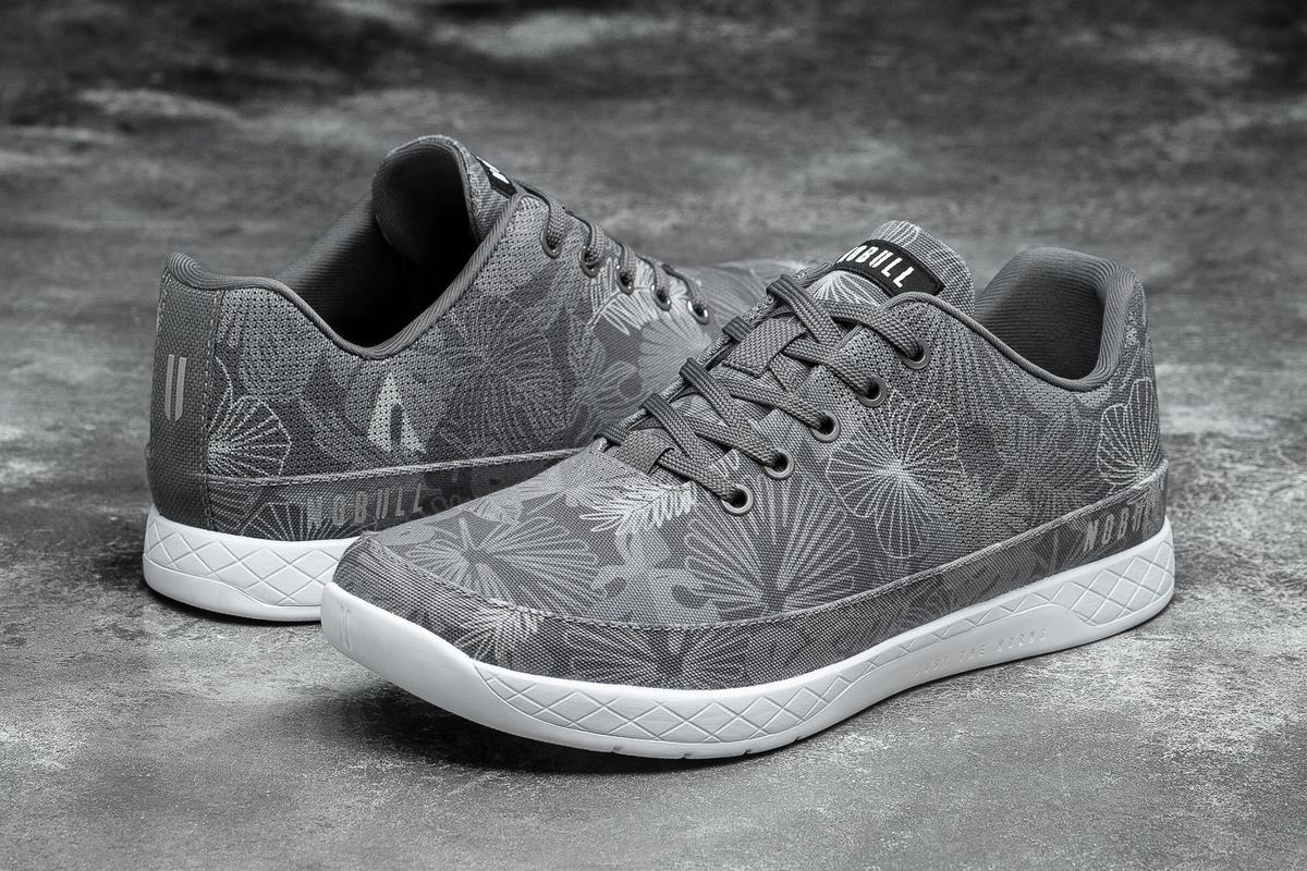 Basket Nobull Canvas Trainer Homme Grise | AZ9854173