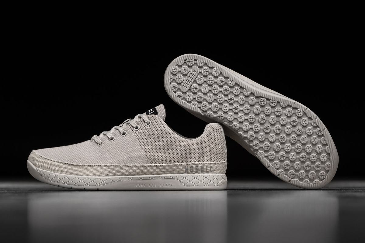 Basket Nobull Canvas Trainer Homme Grise | DM0942137