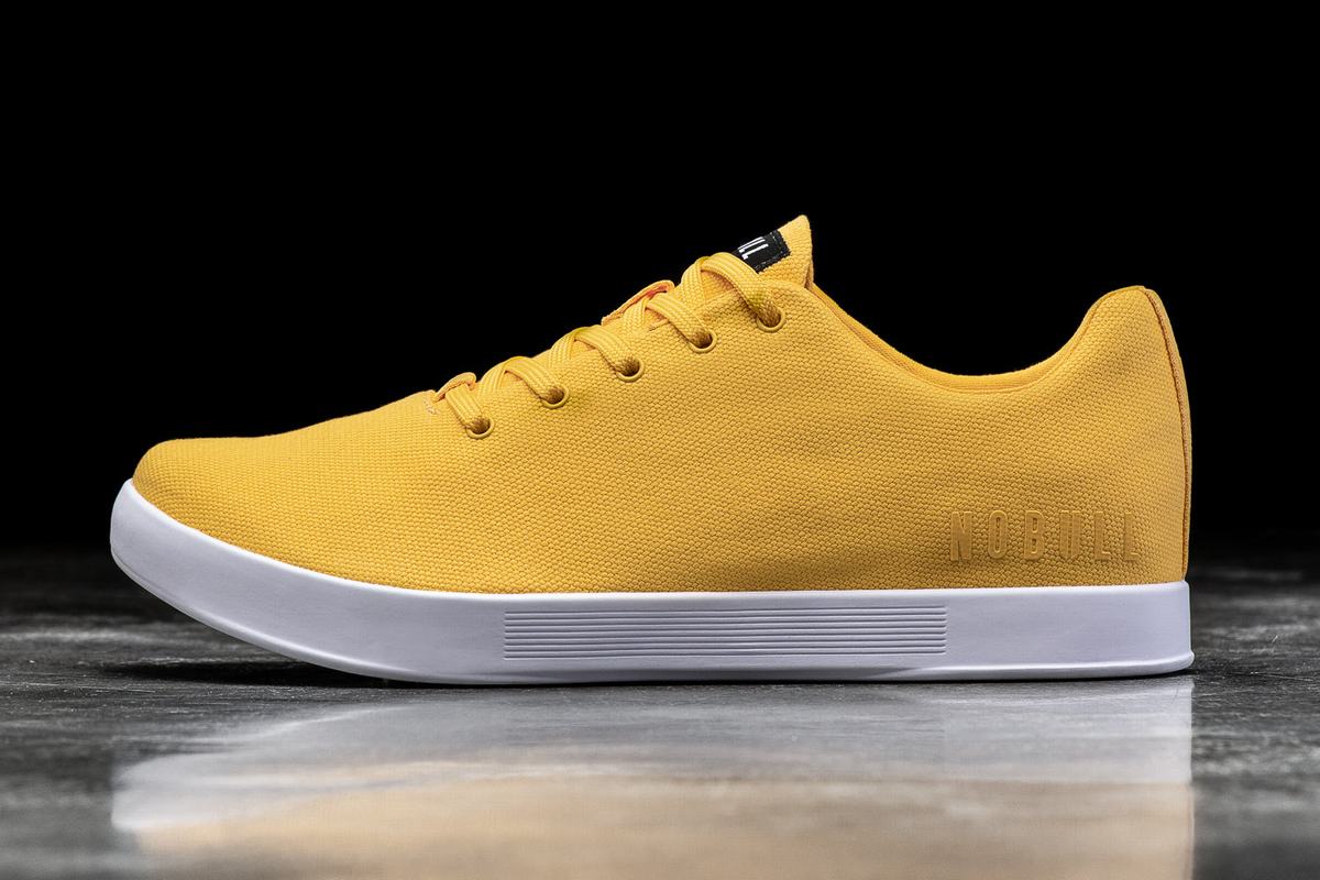 Basket Nobull Canvas Trainer Homme Jaune | HO4372185