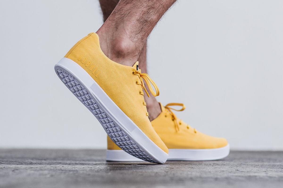 Basket Nobull Canvas Trainer Homme Jaune | HO4372185