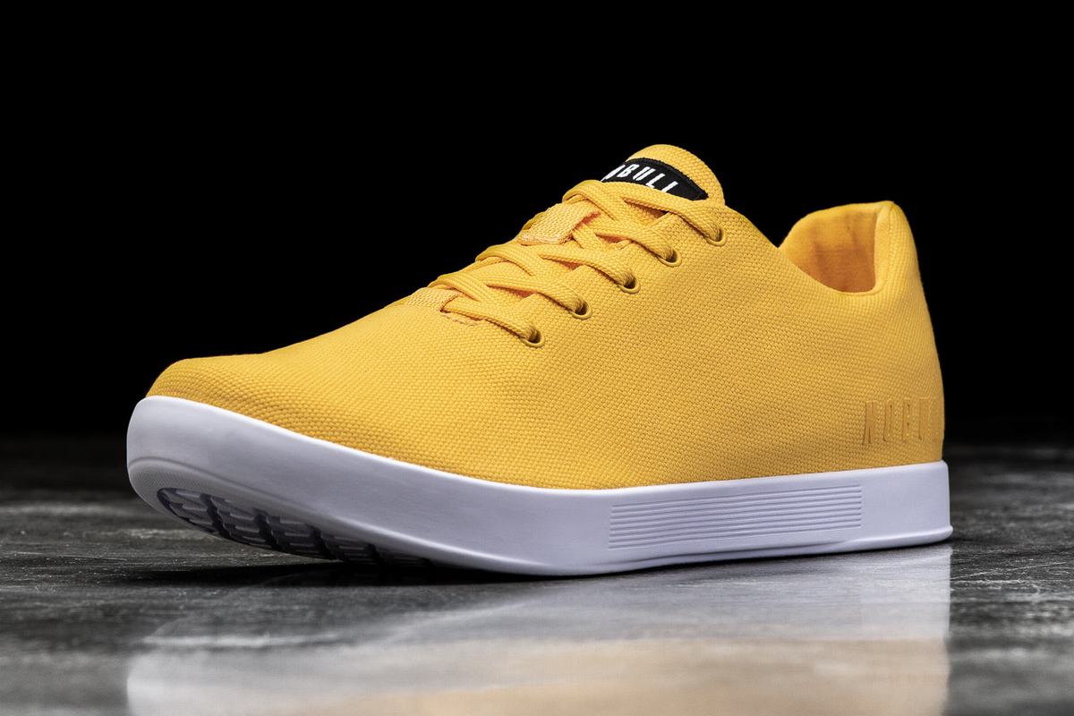 Basket Nobull Canvas Trainer Homme Jaune | HO4372185