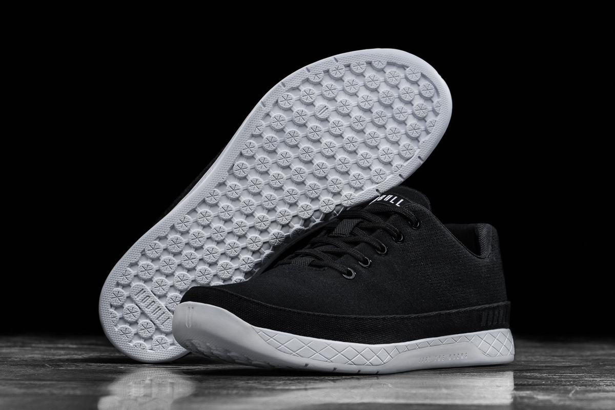 Basket Nobull Canvas Trainer Homme Noir Blanche | LK5294130