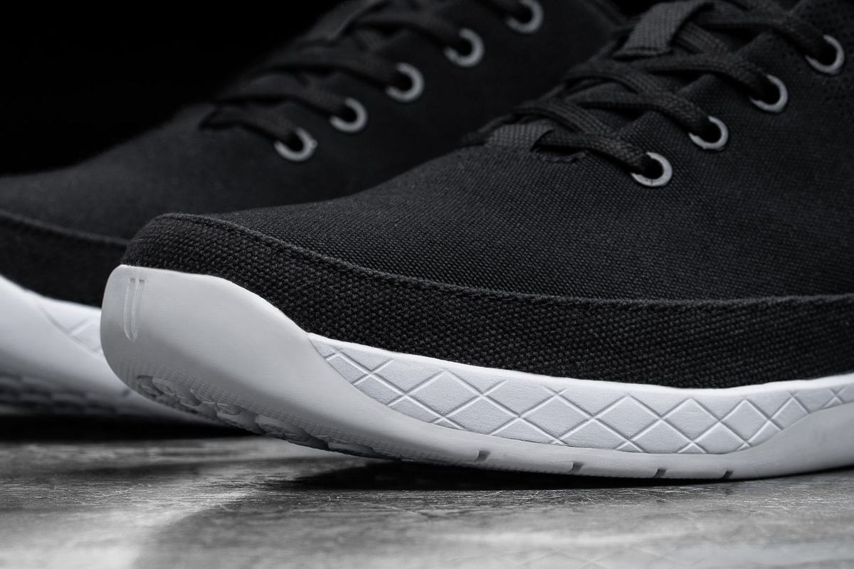 Basket Nobull Canvas Trainer Homme Noir Blanche | LK5294130