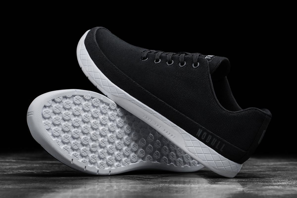 Basket Nobull Canvas Trainer Homme Noir Blanche | LK5294130