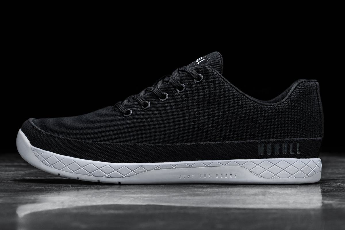 Basket Nobull Canvas Trainer Homme Noir Blanche | LK5294130