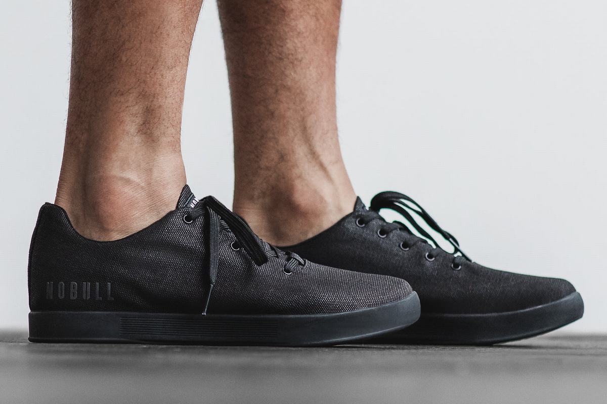Basket Nobull Canvas Trainer Homme Noir | NS1892537