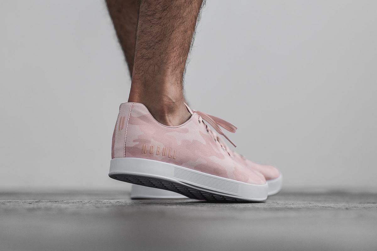 Basket Nobull Canvas Trainer Homme Rose Camouflage | JY4702658