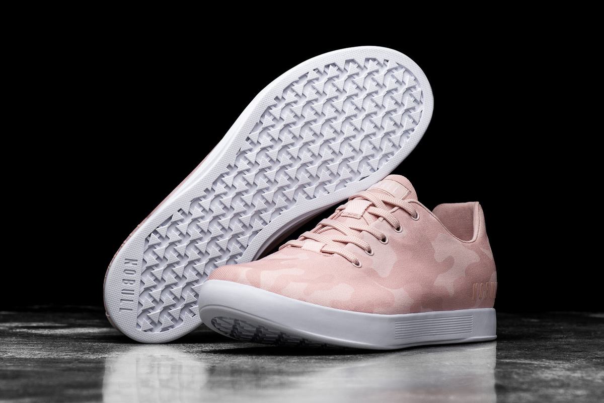 Basket Nobull Canvas Trainer Homme Rose Camouflage | JY4702658