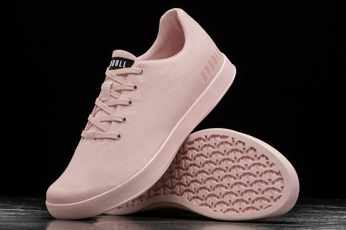 Basket Nobull Canvas Trainer Homme Rose | RI1293087