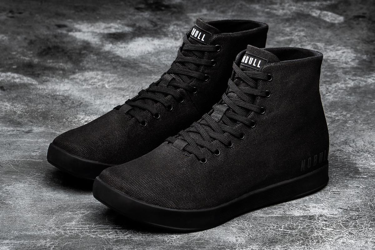 Basket Nobull High-Top Canvas Trainer Femme Noir | MV6174290