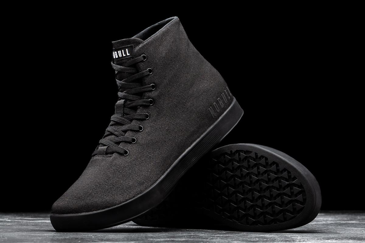 Basket Nobull High-Top Canvas Trainer Femme Noir | MV6174290