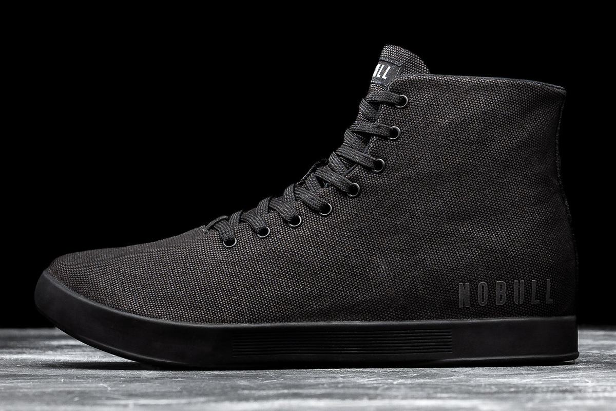 Basket Nobull High-Top Canvas Trainer Femme Noir | MV6174290