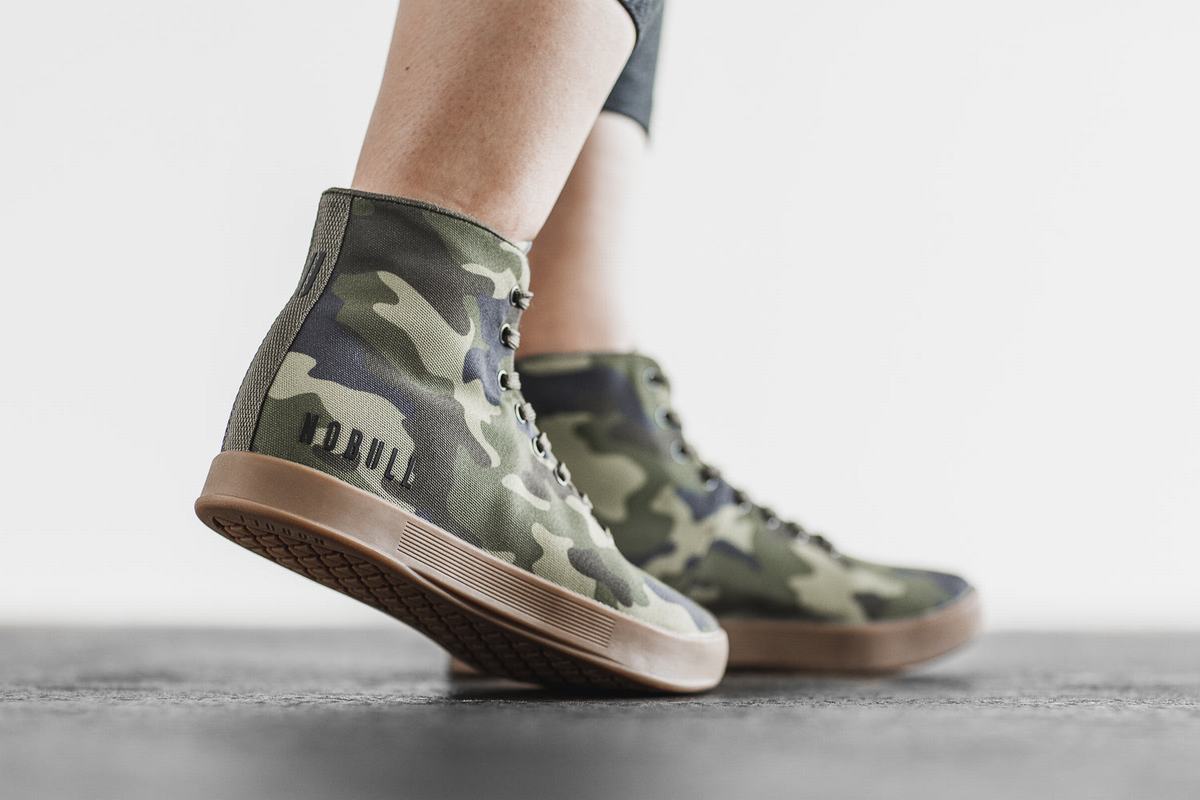 Basket Nobull High-Top Canvas Trainer Femme Camouflage | NJ3471890