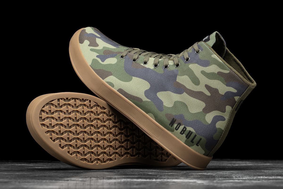 Basket Nobull High-Top Canvas Trainer Femme Camouflage | NJ3471890