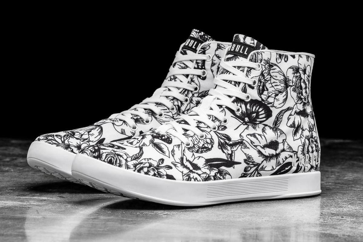 Basket Nobull High-Top Canvas Trainer Homme Blanche Noir | BM1637249