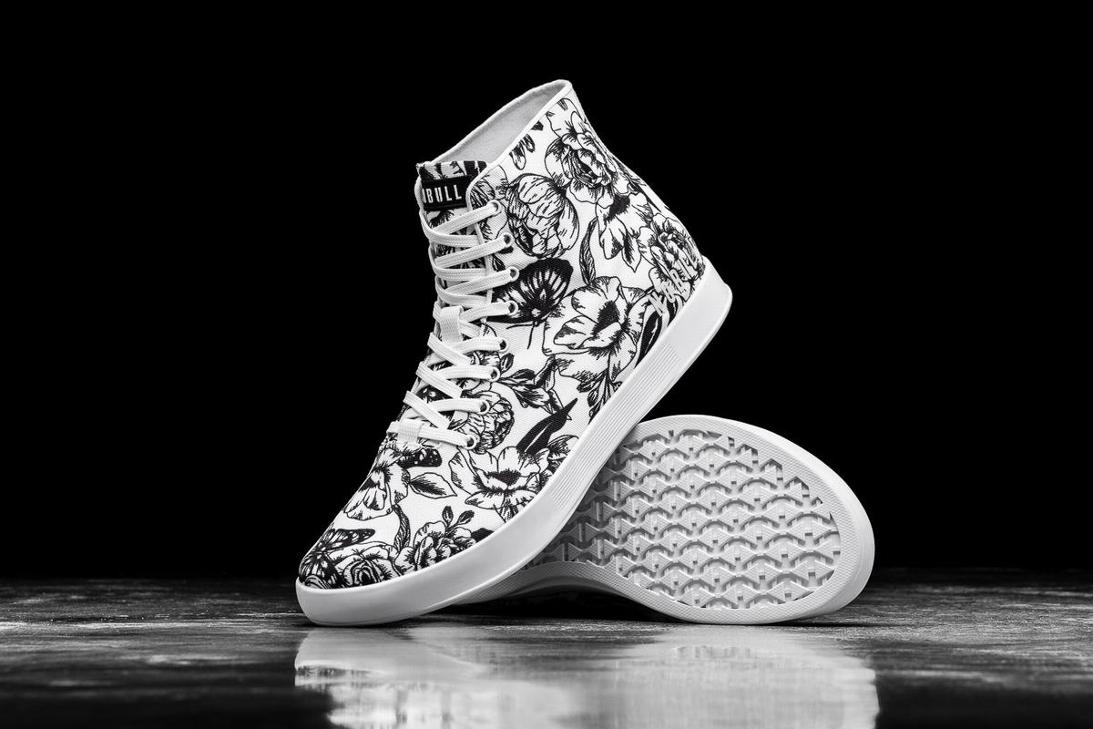 Basket Nobull High-Top Canvas Trainer Homme Blanche Noir | BM1637249