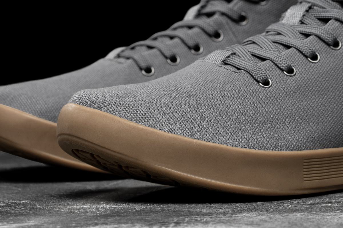 Basket Nobull High-Top Canvas Trainer Homme Grise Foncé | IY2197645