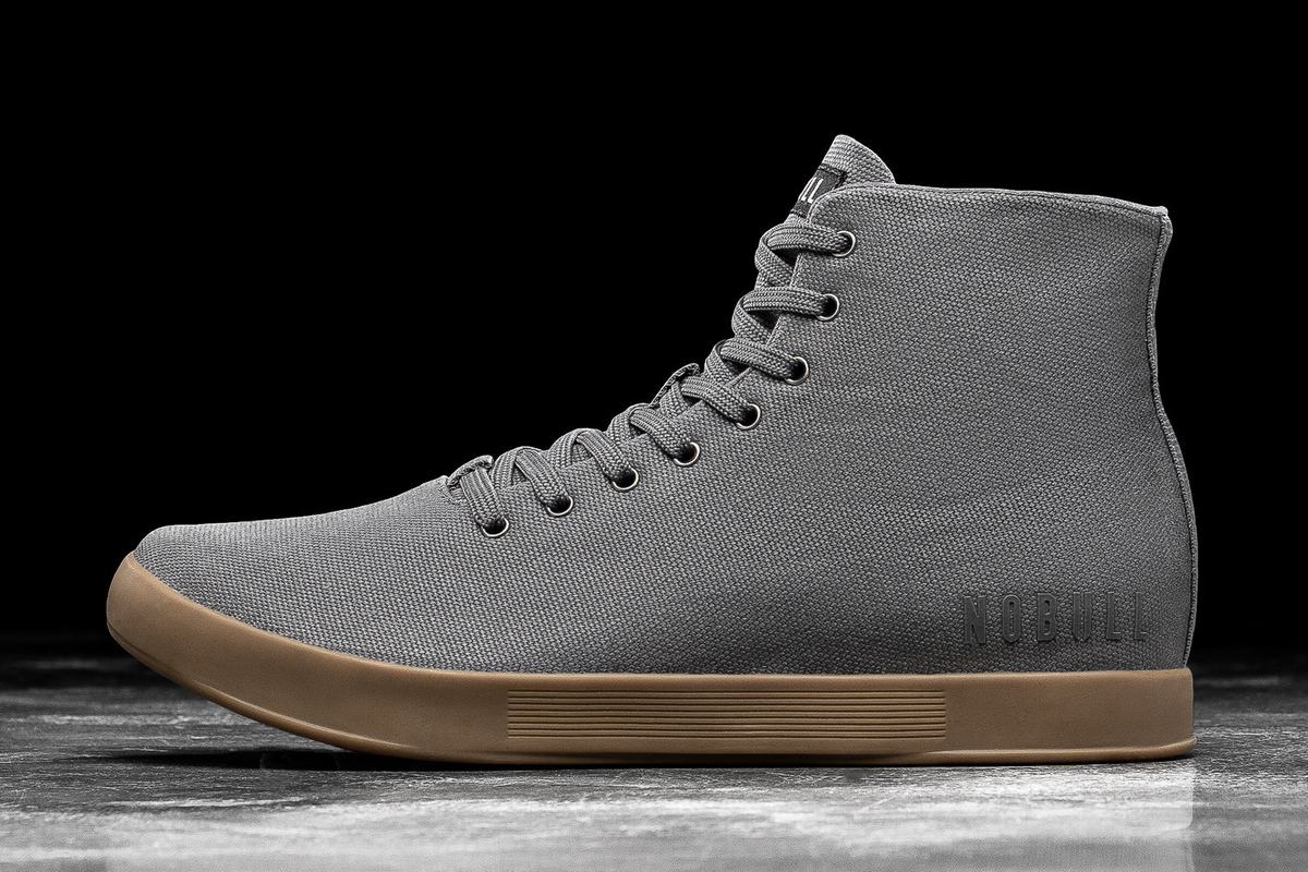 Basket Nobull High-Top Canvas Trainer Homme Grise Foncé | IY2197645