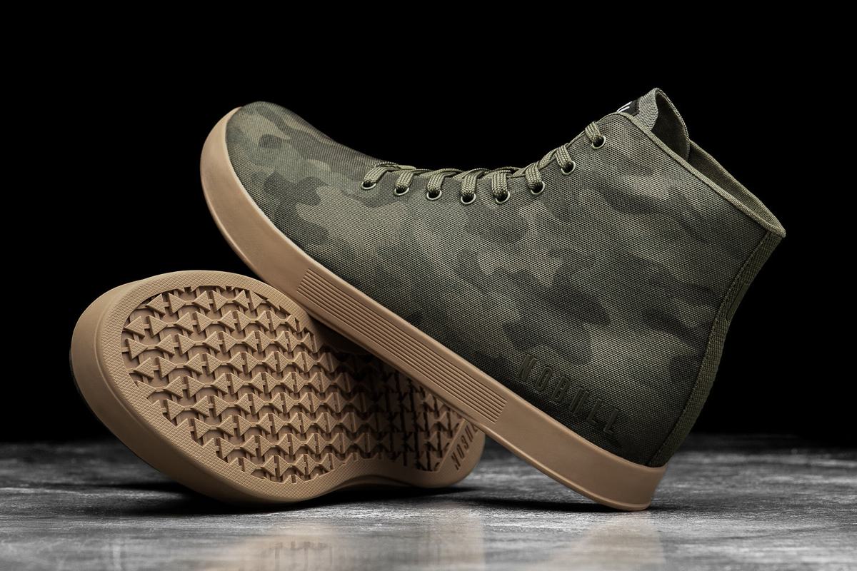 Basket Nobull High-Top Canvas Trainer Homme Camouflage Foncé | LG5017649
