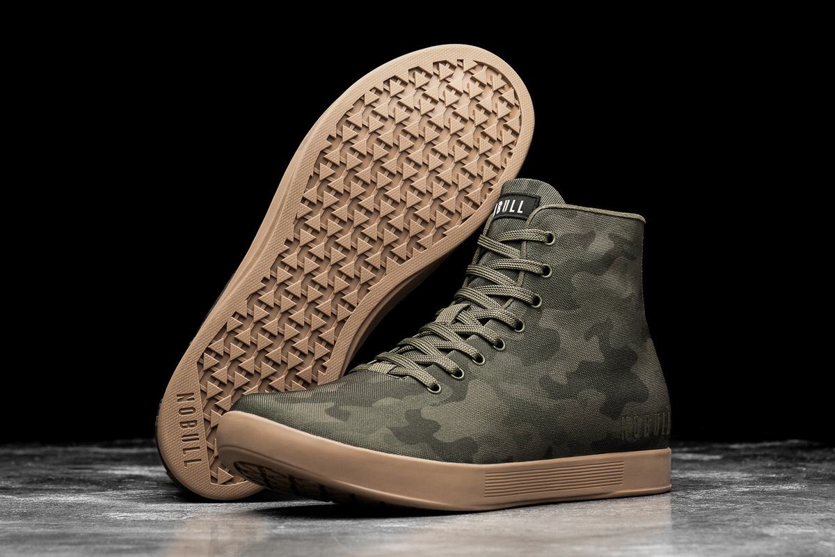 Basket Nobull High-Top Canvas Trainer Homme Camouflage Foncé | LG5017649