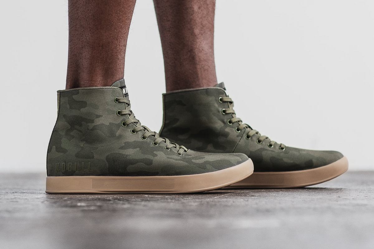 Basket Nobull High-Top Canvas Trainer Homme Camouflage Foncé | LG5017649