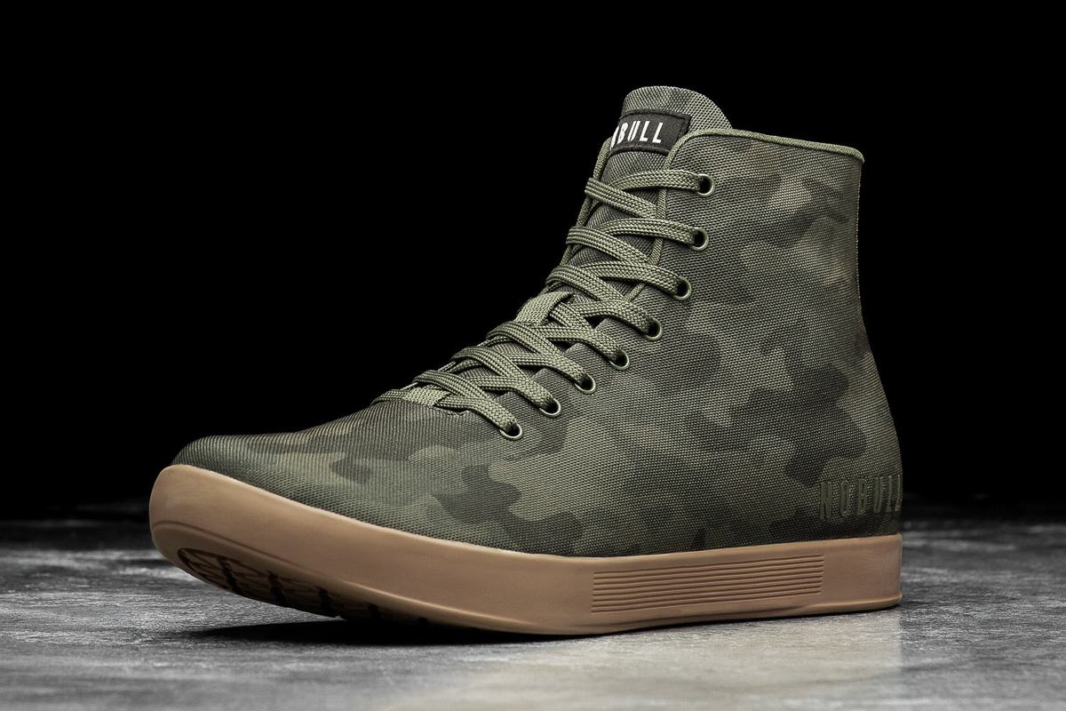Basket Nobull High-Top Canvas Trainer Homme Camouflage Foncé | LG5017649