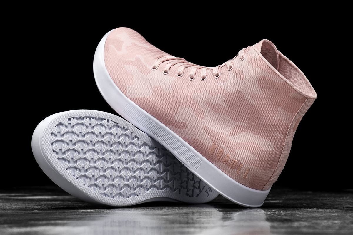 Basket Nobull High-Top Canvas Trainer Homme Rose Camouflage | LJ1763809