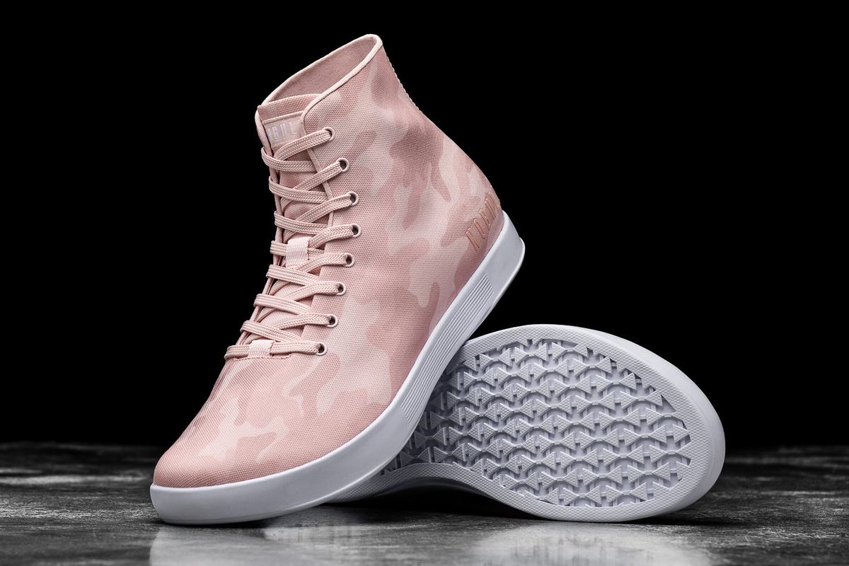 Basket Nobull High-Top Canvas Trainer Homme Rose Camouflage | LJ1763809