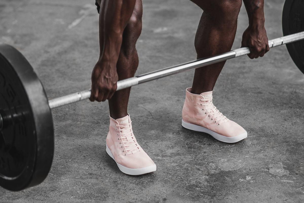Basket Nobull High-Top Canvas Trainer Homme Rose Camouflage | LJ1763809