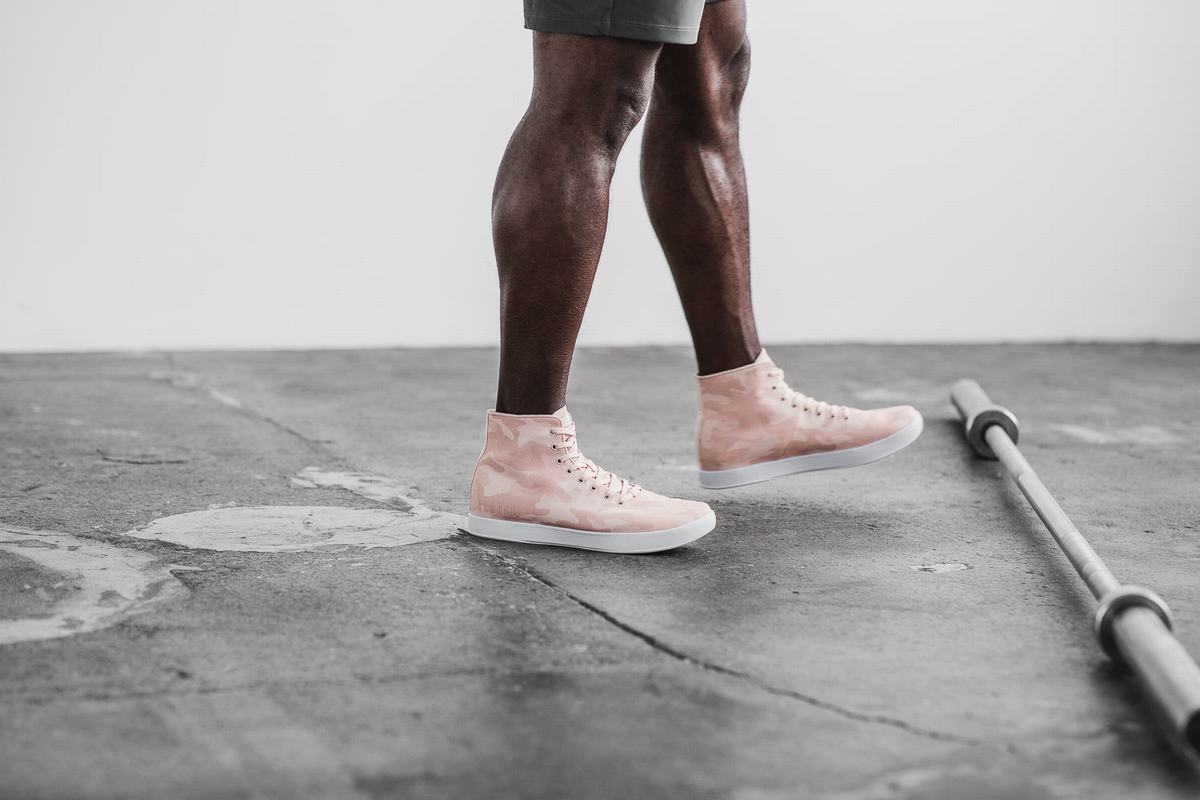 Basket Nobull High-Top Canvas Trainer Homme Rose Camouflage | LJ1763809