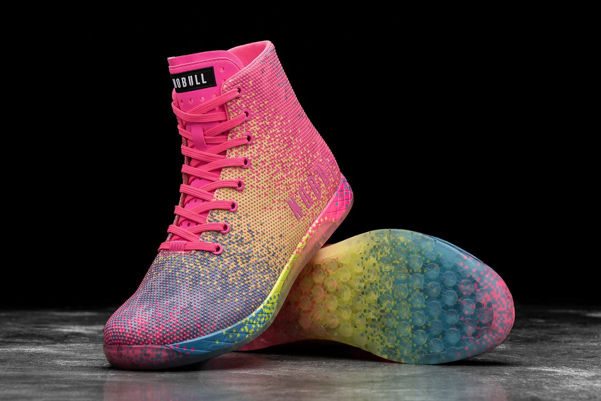 Basket Nobull High-Top Neon Trainer Femme Rose | DP0634295