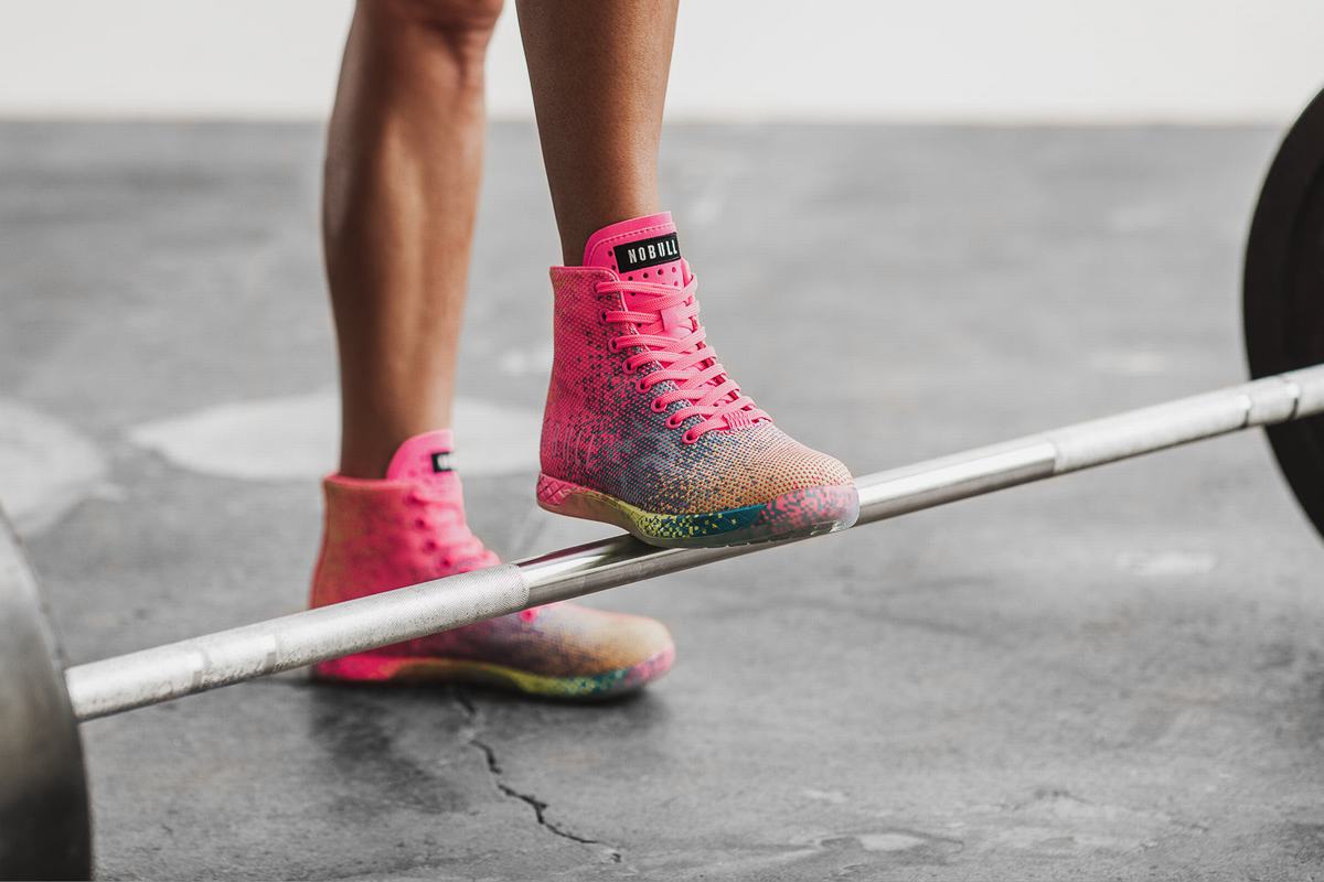 Basket Nobull High-Top Neon Trainer Femme Rose | DP0634295