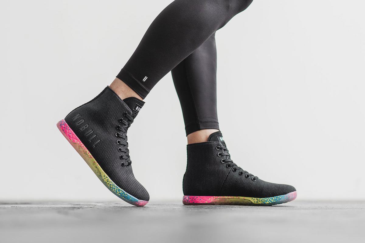 Basket Nobull High-Top Neon Trainer Femme Noir | LI4172896