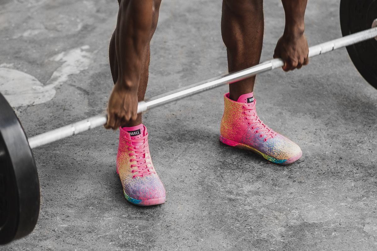 Basket Nobull High-Top Neon Trainer Homme Rose | OZ1530689