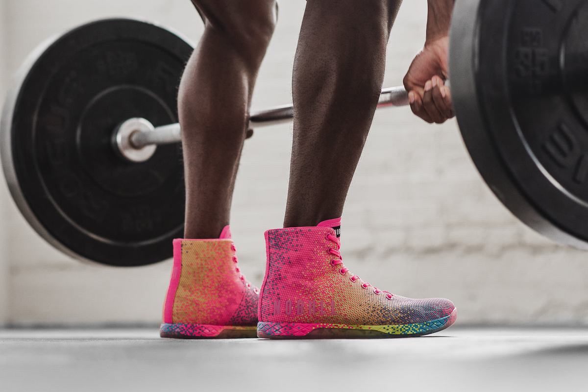 Basket Nobull High-Top Neon Trainer Homme Rose | OZ1530689