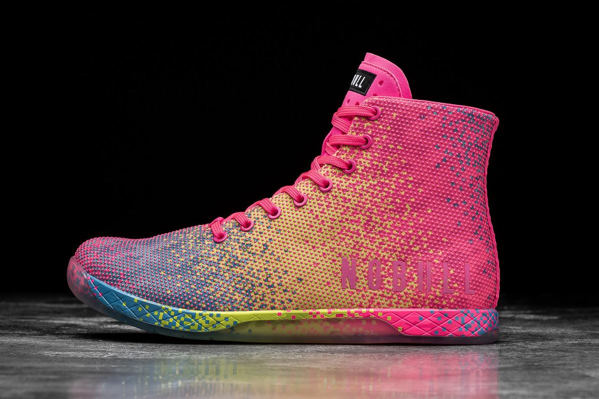 Basket Nobull High-Top Neon Trainer Homme Rose | OZ1530689