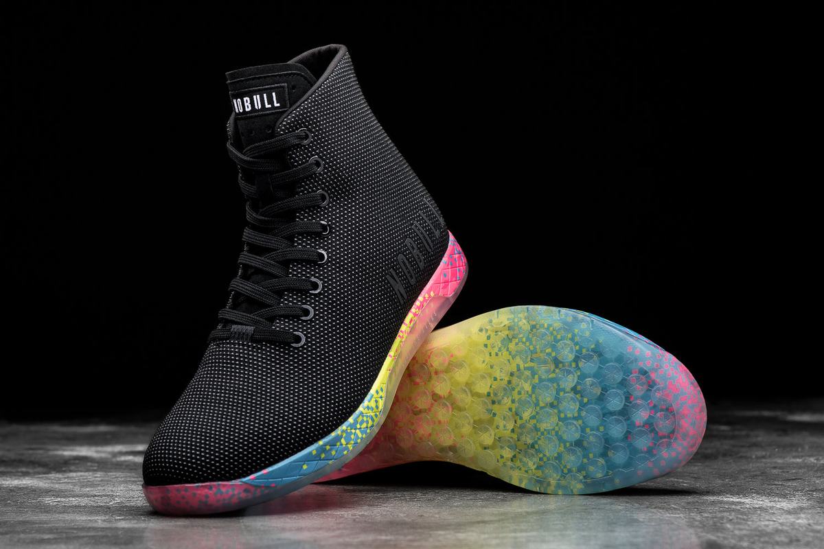 Basket Nobull High-Top Neon Trainer Homme Noir | UQ8135694