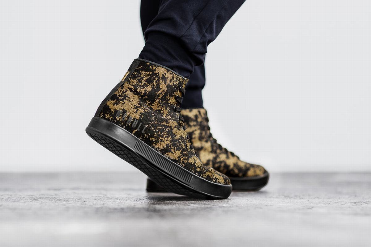 Basket Nobull High-Top Pride Canvas Trainer Homme Doré Noir | TS7139285