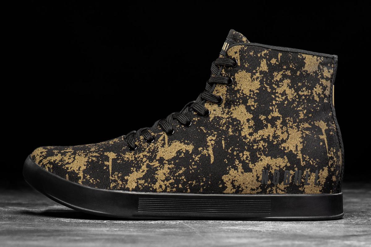 Basket Nobull High-Top Pride Canvas Trainer Homme Doré Noir | TS7139285