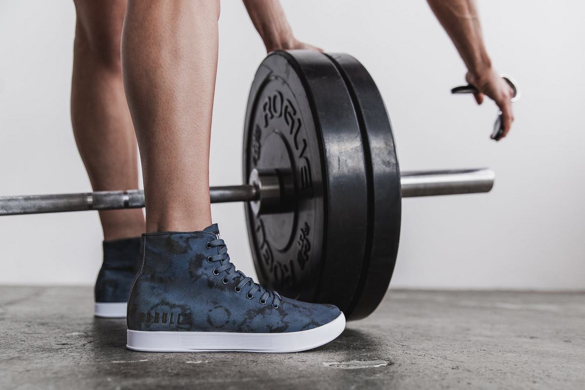 Basket Nobull High-Top Tie-Dye Canvas Trainer Femme Bleu Marine | GK9734561